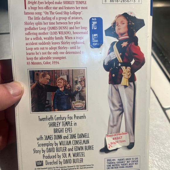 Shirley Temple Bright Eyes VHS movie Tape - Picture 2 of 4